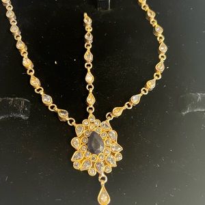 Indian/ Pakistani wedding jewelry- Kundan matha patti tika/ head piece jewelry